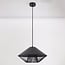 Modern pendant light Aiva with semi-open slatted shade
