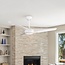 Ceiling fan, White, including LED and Remote control - Angin