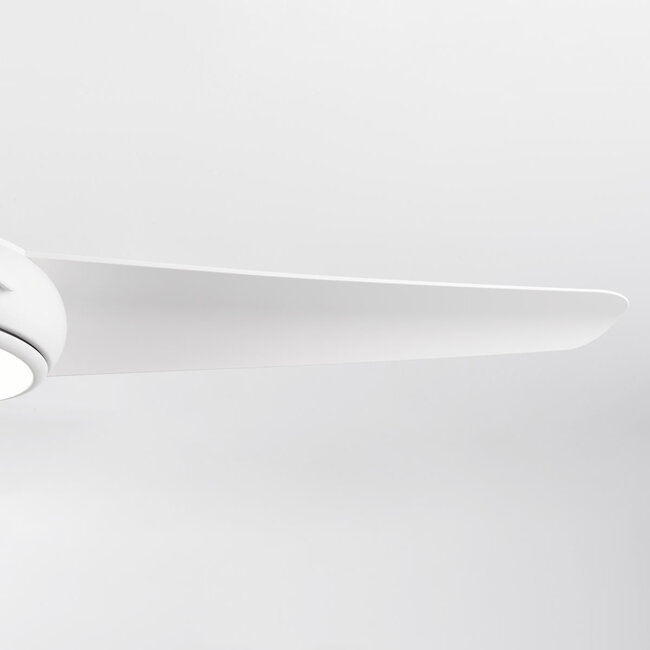 Ceiling fan, White, including LED and Remote control - Angin