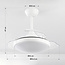 Ceiling fan, white, including LED and remote control - Haizea