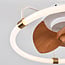 Ceiling fan Zefiros with integrated LED, dimmable - bamboo
