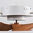 Ceiling fan Zefiros with integrated LED, dimmable - bamboo