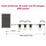 Solar string lights 20 metres with 20 W-shaped filament bulbs and 20W solar panel