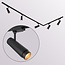 Modern 3-metre single-phase track lighting system with Jules spotlights - ceiling lights