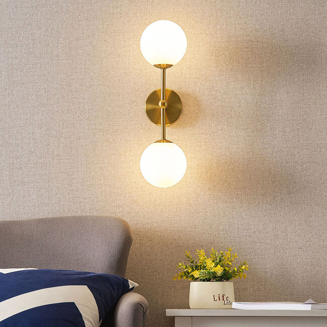 Modern wall lamp, 2-light Gold - Runda