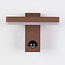 Outdoor wall light Roberto with sensor and integrated LED - rust brown
