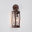 Alicia stainless steel industrial wall lamp - rust brown