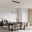 3-step dimmable 3-light pendant light Vive - smoked glass