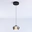 3-step dimmable pendant light Amani - smoked glass