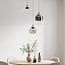 3-step dimmable 3-light Art Deco pendant light Ceylin - various glass colours