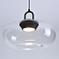 Aylin pendant lamp with transparent glass globe - 3-step dimmable