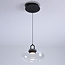 Aylin pendant lamp with transparent glass globe - 3-step dimmable