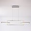 Modern 3-step dimmable pendant light Aya - nickel with integrated LED