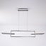 Modern 3-step dimmable pendant light Aya - nickel with integrated LED