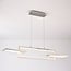 Modern 3-step dimmable pendant light Aya - nickel with integrated LED
