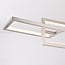 Modern 3-step dimmable pendant light Aya - nickel with integrated LED