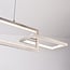 Modern 3-step dimmable pendant light Aya - nickel with integrated LED
