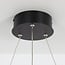 Designer pendant lamp Cercle in black with dimmable LED rings