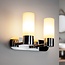Contemporary bathroom wall light with chrome, IP44 - Estera