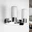 Contemporary bathroom wall light with chrome, IP44 - Estera