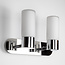 Contemporary bathroom wall light with chrome, IP44 - Estera