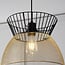 Modern pendant lamp Netti in black and gold