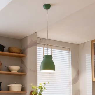 Rustic pendant lamp Zelena - green