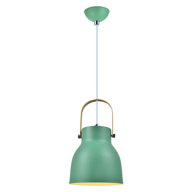 Rustic pendant lamp Zelena in green