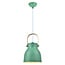 Rustic pendant lamp Zelena in green