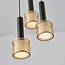 Modern pendant lamp with honeycomb design, 3-light - Aur