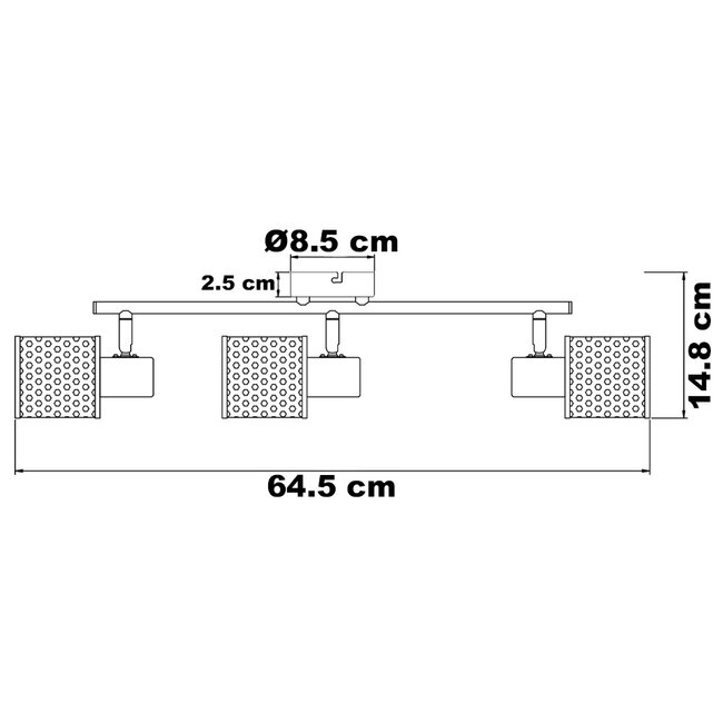 Modern ceiling lamp with opal white glass and honeycomb design - Buche