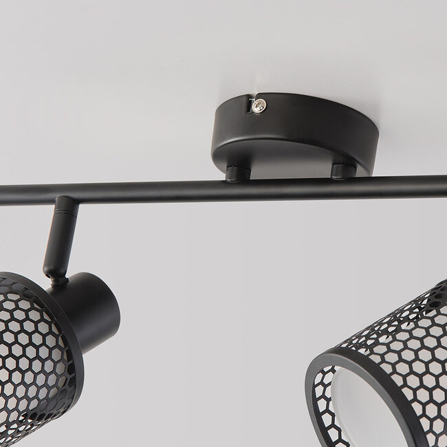 Ceiling light with honeycomb design, 2-light - Buchi