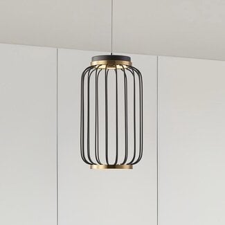 pendant light Puri with integrated LED - black and gold
