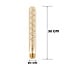 E27 dimmable tubular LED bulb amber spiral 30 cm