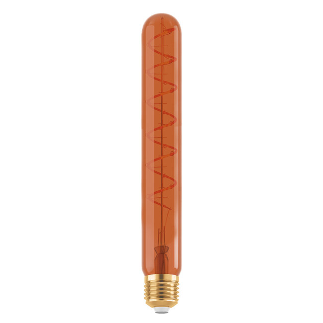 E27 dimmable tube lamp copper with spiral 30 cm, 4W, 1600K