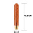 E27 dimmable tube lamp copper with spiral 18.5 cm, 4W, 1600K