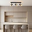 Ceiling light with smoked grey glass, 3-light - Elias