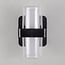 2-light outdoor wall light Diona - black with integrated LED