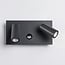 Outdoor wall light Filia with sensor and adjustable spotlights - anthracite