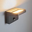 Adjustable 1-light outdoor wall light with sensor - Greg