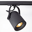 Modern 3-metre single-phase track lighting system with Julien spotlights - ceiling lights