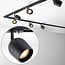 3 metre 1-phase track system set with Day spotlights, black