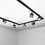 3 metre 1-phase track system set with Day spotlights, black