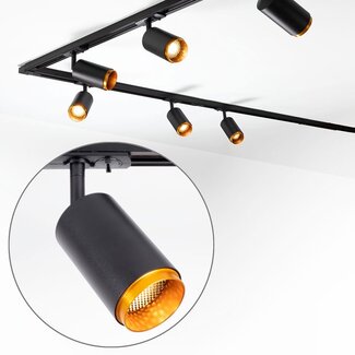 Modern single-phase track system with Jade spotlights