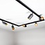 3 metre 1-phase track system set with Jade spotlights, black