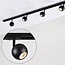 1.5 metre single-phase designer track lighting system with Dex spotlights - ceiling rail