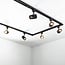 1-phase track system set of 3 metres with Olivier spotlights