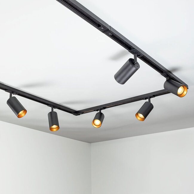 Modern single-phase track system with Juno spots