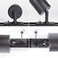 3 metre 1-phase track system set with Juno spotlights, black