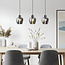 3-light pendant lamp with smoked glass - Vegas